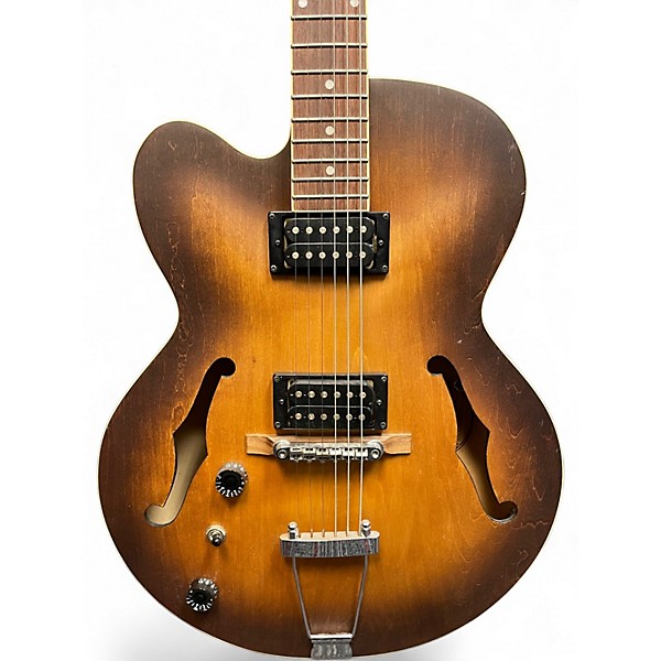 Used Ibanez AF55T Left Handed flat tobacco Hollow Body Electric Guitar