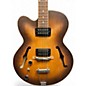 Used Ibanez AF55T Left Handed flat tobacco Hollow Body Electric Guitar