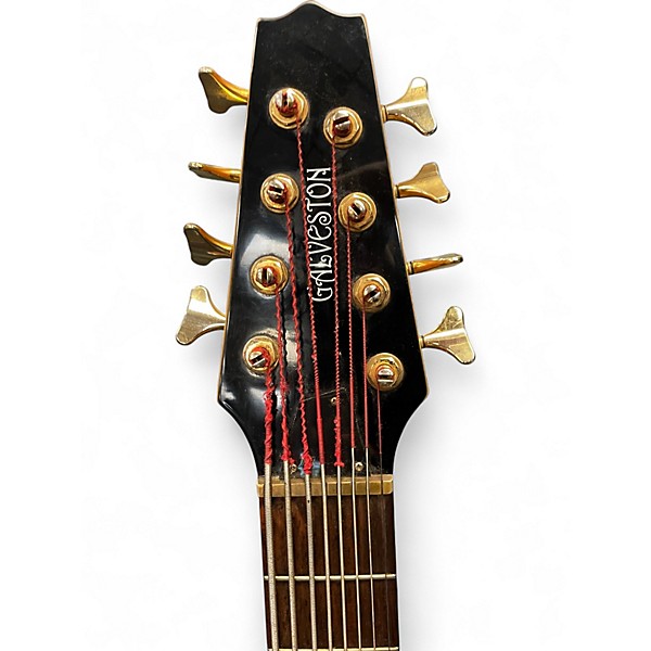 Used Galveston 8 string Natural Electric Bass Guitar