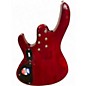 Used 2011 ESP LTD B50 Trans Red Electric Bass Guitar