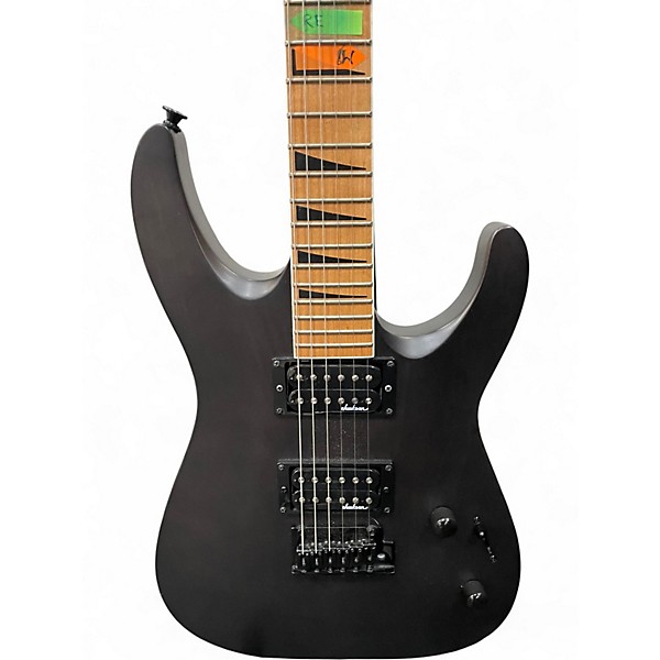 Used Jackson JS Series Dinky Arch Top JS24 DKAM Black Stain Solid Body Electric Guitar