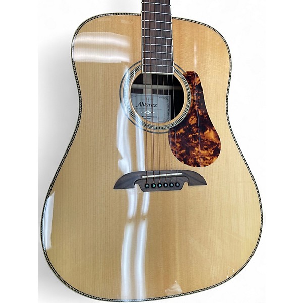 Used Alvarez HD70 Herringbone Natural Acoustic Guitar