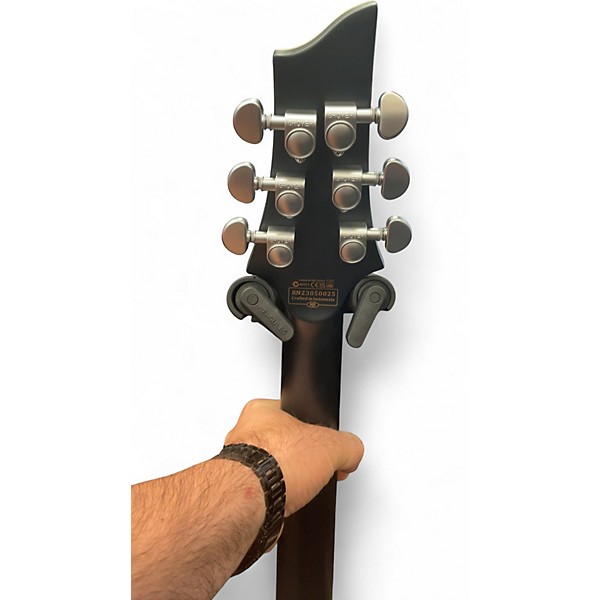 Used Schecter C-1 Platinum Satin Black Solid Body Electric Guitar