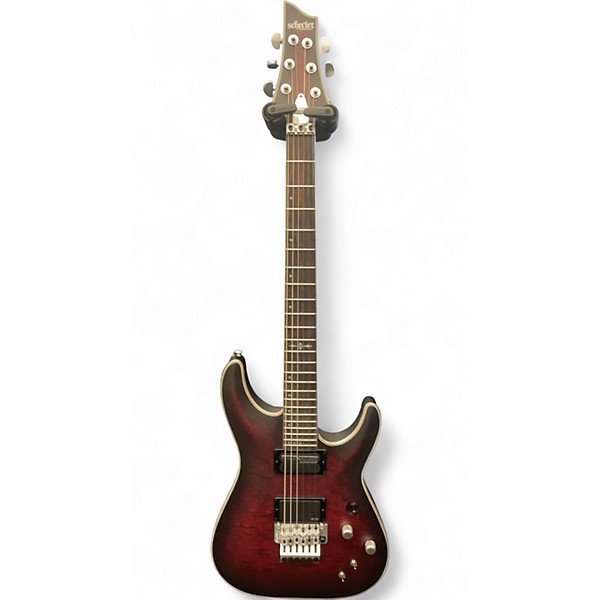 Used Schecter C-1 FR S Platinum Black Cherry Solid Body Electric Guitar