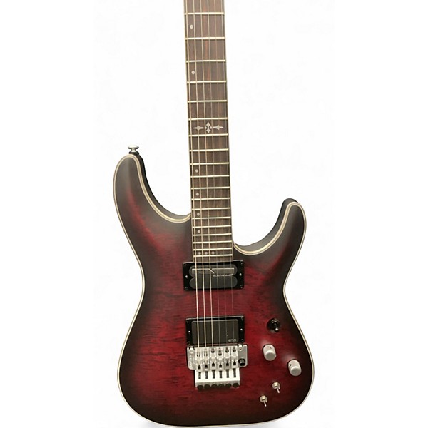 Used Schecter C-1 FR S Platinum Black Cherry Solid Body Electric Guitar