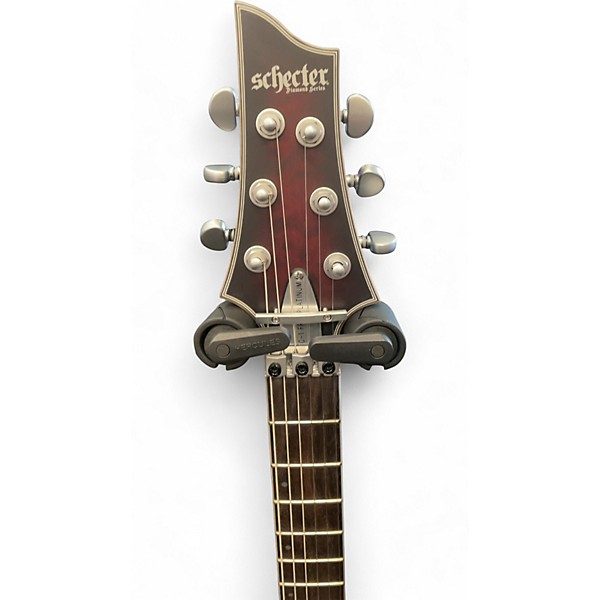 Used Schecter C-1 FR S Platinum Black Cherry Solid Body Electric Guitar