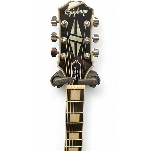Used 2023 Epiphone Adam Jones Les Paul Custom Art Collection - Korin Faught "Sensation" Silverburst Solid Body Electric Gu...