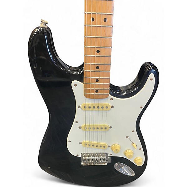 Used Fender Squier Series Black Solid Body Electric Guitar