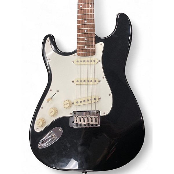 Used Squier Standard Stratocaster Left Handed BLACK Electric Guitar