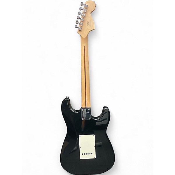Used Squier Standard Stratocaster Left Handed BLACK Electric Guitar