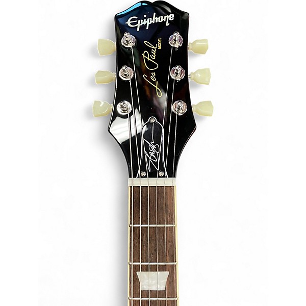 Used 2021 Epiphone Slash Signature Les Paul Standard Vermillion Burst Solid Body Electric Guitar