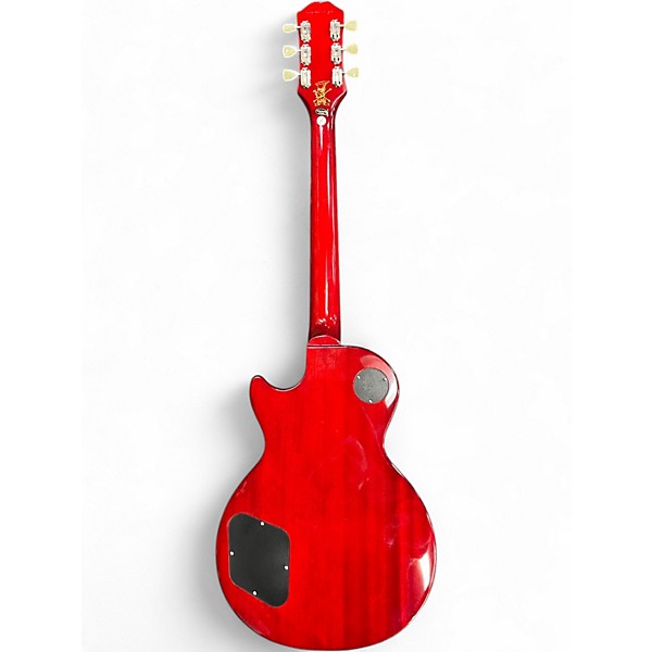 Used 2021 Epiphone Slash Signature Les Paul Standard Vermillion Burst Solid Body Electric Guitar