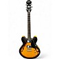 Used Epiphone DOT DELUXE Vintage Sunburst Hollow Body Electric Guitar thumbnail