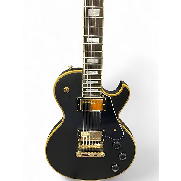 Used Schecter Guitar Research solo II custom Black Solid Body Electric Guitar
