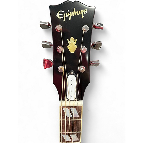 Used Epiphone 1963 dove reissue Natural Acoustic Electric Guitar