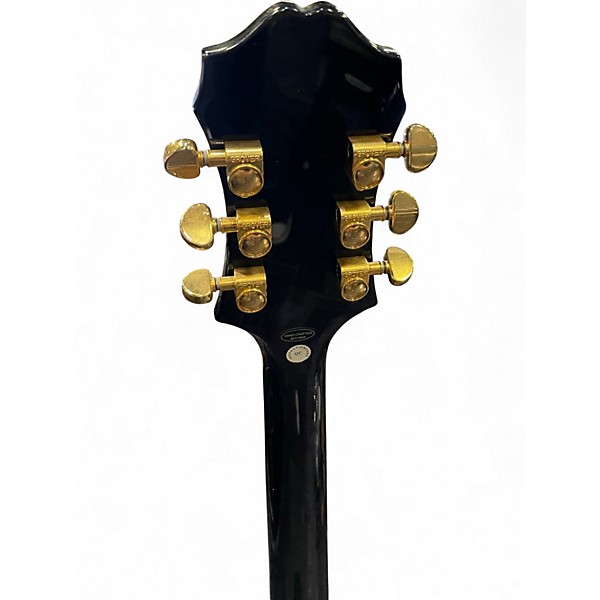 Used 2021 Epiphone Sheraton II Pro Black and Gold Hollow Body Electric Guitar