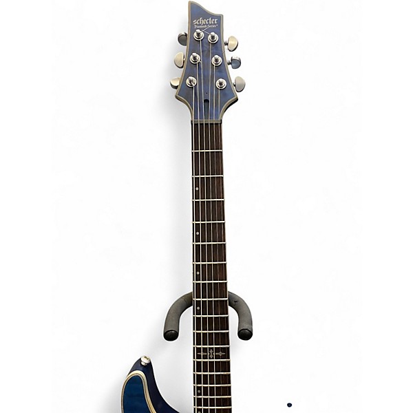 Used Schecter Guitar Research DIAMOND SERIES C-1 BLUE Solid Body Electric Guitar