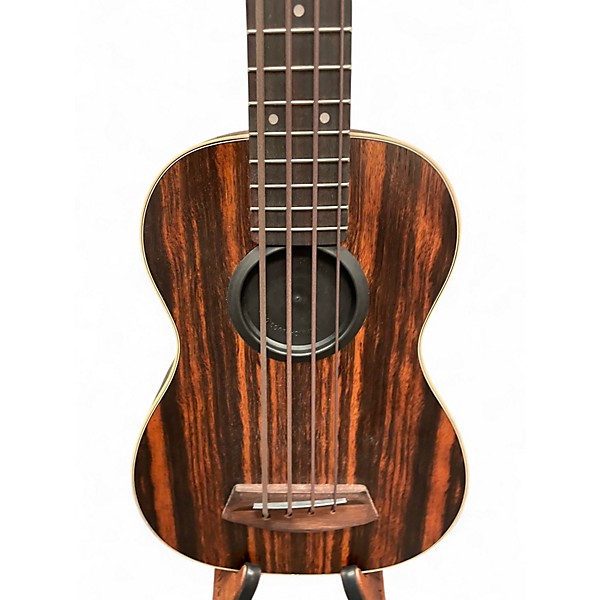 Used Kala UBASS-EBY-FS STRIPED EBONY Natural Ukulele