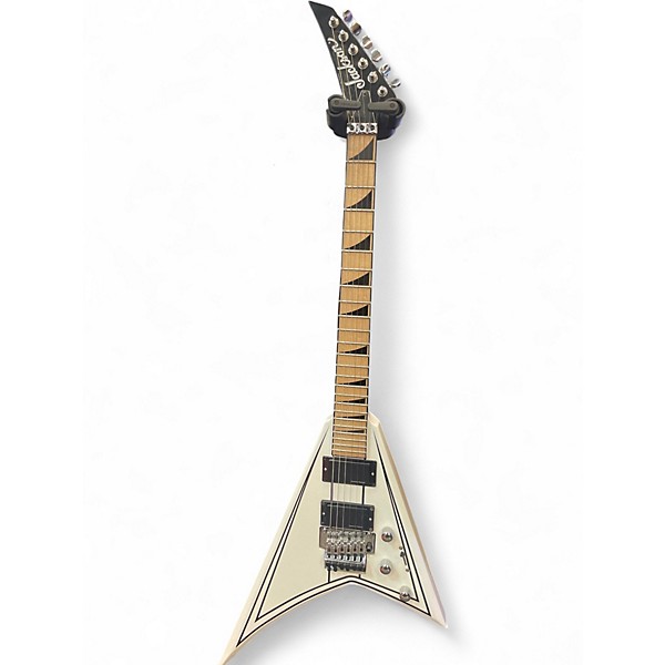 Used Jackson X Series Rhoads RRX24M Snow White with Black Pinstripes Solid Body Electric Guitar