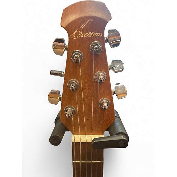 Used Ovation standard balladeer 1111 Natural Acoustic Electric Guitar