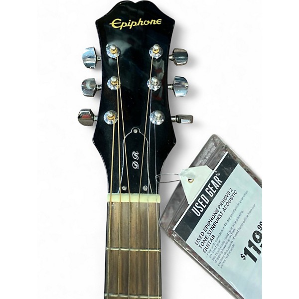 Used Epiphone PR150VS 2 Tone Sunburst Acoustic Guitar