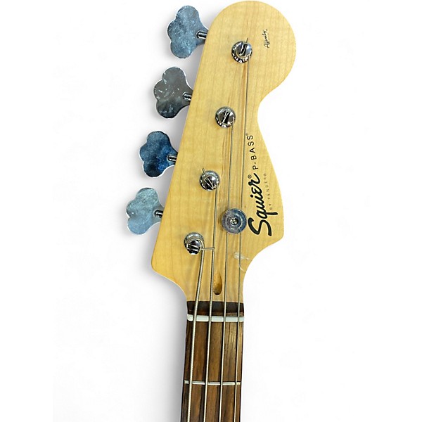Used Squier Affinity Precision Bass Olympic White Electric Bass Guitar