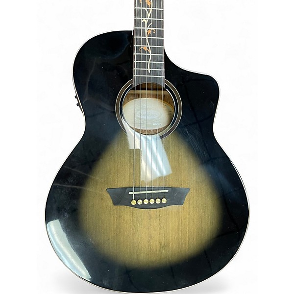 Used Washburn BTS9VCECH-D-U Silverburst Acoustic Electric Guitar