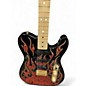 Used 2018 Fender Artist Series James Burton Telecaster RED PAISLEY FLAMES Solid Body Electric Guitar