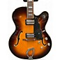 Used DeArmond X155 Sunubrst Hollow Body Electric Guitar