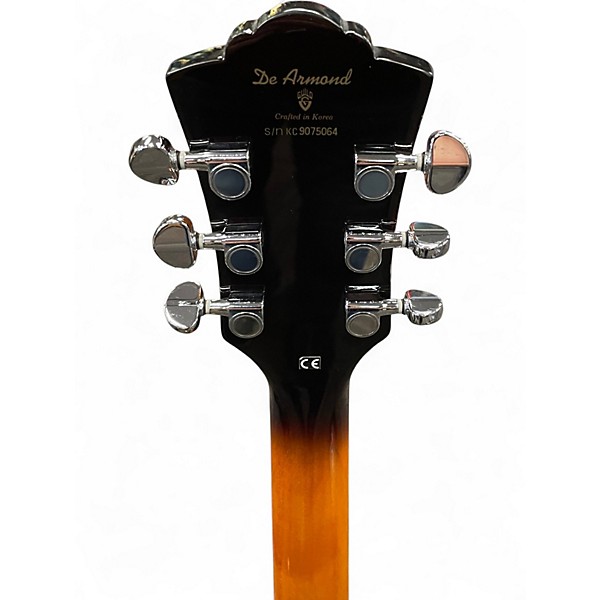 Used DeArmond X155 Sunubrst Hollow Body Electric Guitar