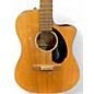 Used Fender CD60SCE Natural Acoustic Electric Guitar