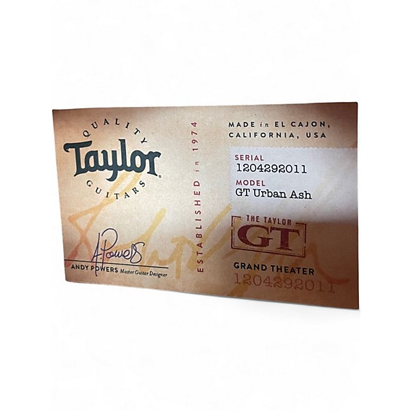 Used Taylor GT URBAN ASH Natural Acoustic Guitar