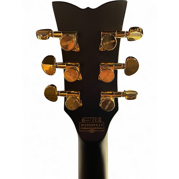 Used Schecter Guitar Research Solo-II Custom Black Satin Solid Body Electric Guitar