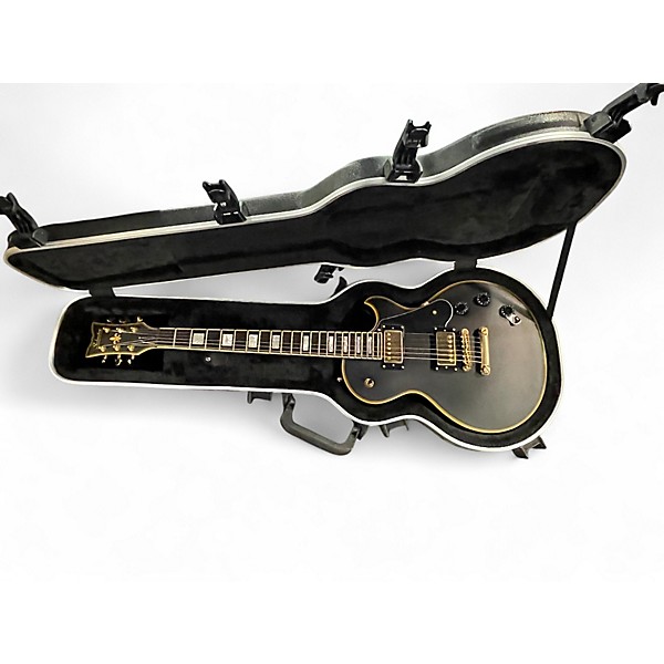 Used Schecter Guitar Research Solo-II Custom Black Satin Solid Body Electric Guitar