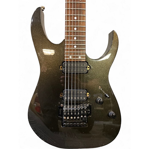 Vintage 1999 Ibanez RG7620 7 String Black Pearl Solid Body Electric Guitar
