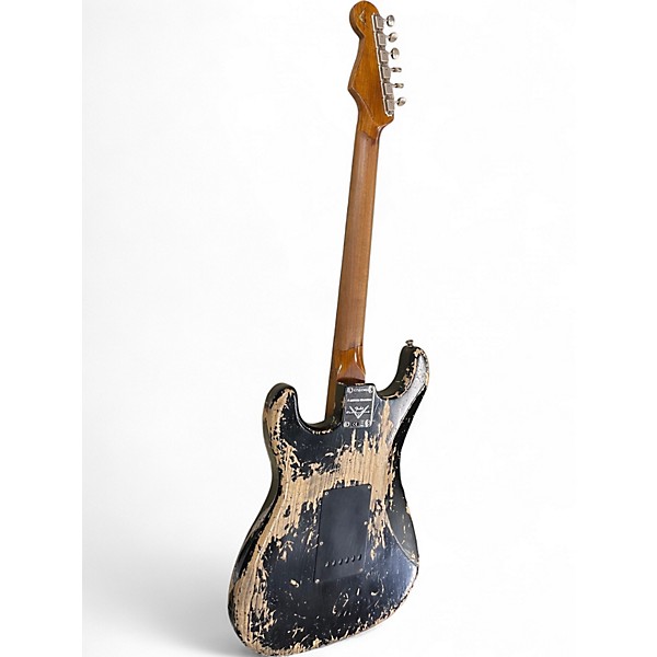 Used 2022 Fender CUSTOM SHOP LTD POBLANO RELIC STRAT BLACK Solid Body Electric Guitar