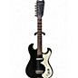 Vintage 1960s Silvertone MODEL 1448 AMP IN CASE Black and White Solid Body Electric Guitar thumbnail