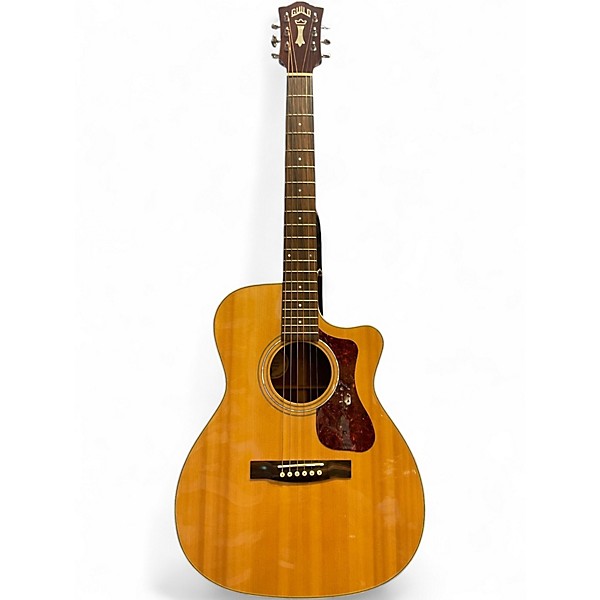 Used Guild OM-140CE Natural Acoustic Electric Guitar