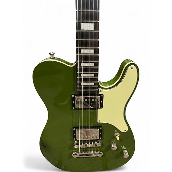 Used Schecter Guitar Research Jack Fowler PT Drab Green Solid Body Electric Guitar