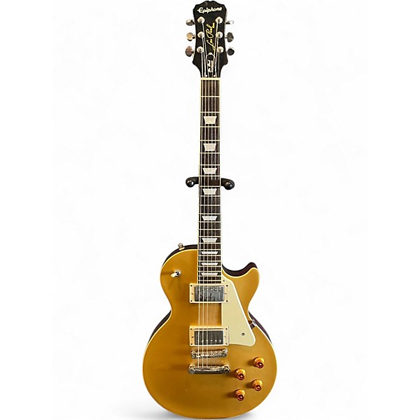 Used Epiphone Les Paul Standard Gold Top Solid Body Electric Guitar