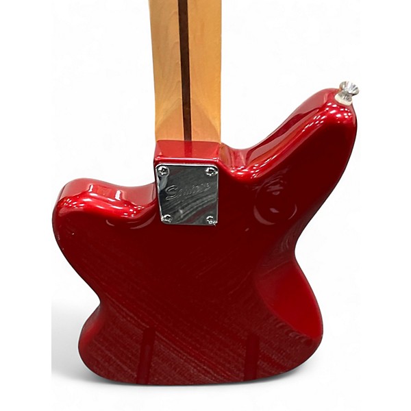 Used Squier Vintage Modified Jaguar Bass Candy Apple Red Electric Bass Guitar