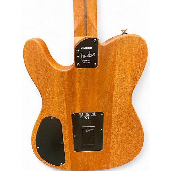 Used Fender Acoustasonic Player Telecaster Brushed black Acoustic Electric Guitar