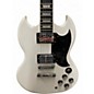 Used Leo Jaymz DOUBLE CUT STANDARD White Solid Body Electric Guitar