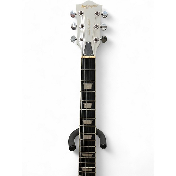 Used Leo Jaymz DOUBLE CUT STANDARD White Solid Body Electric Guitar