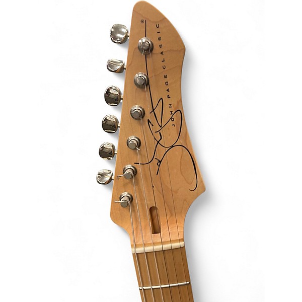 Used John Page AJ Classic Seafoam Pearl Solid Body Electric Guitar