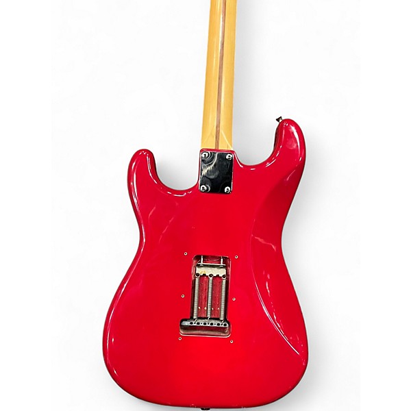 Vintage 1980s Fender American Standard Stratocaster red Solid Body Electric Guitar