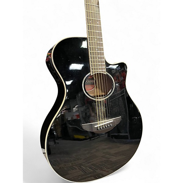 Used Yamaha APX600 Black Acoustic Electric Guitar