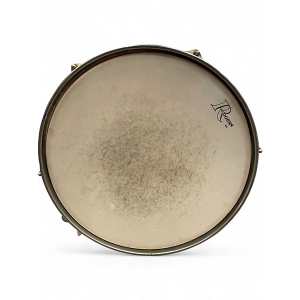 Vintage 1960s Rogers 14X5 Luxor Snare Pearl White Drum
