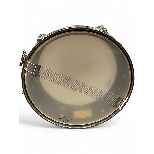 Vintage 1960s Rogers 14X5 Luxor Snare Pearl White Drum