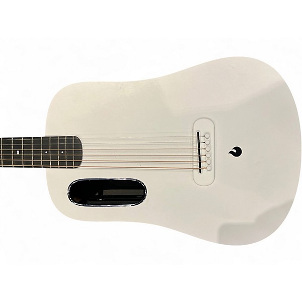 Used LAVA MUSIC ME PLAY White Acoustic Electric Guitar